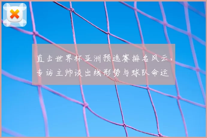 直击世界杯亚洲预选赛排名风云,专访主帅谈出线形势与球队命运