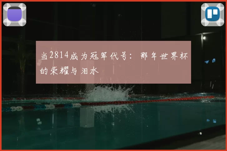 当2814成为冠军代号：那年世界杯的荣耀与泪水